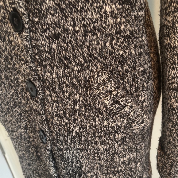 J CREW 75% wool Gray Button-Up Cardigan Sweater medium - Picture 3 of 7
